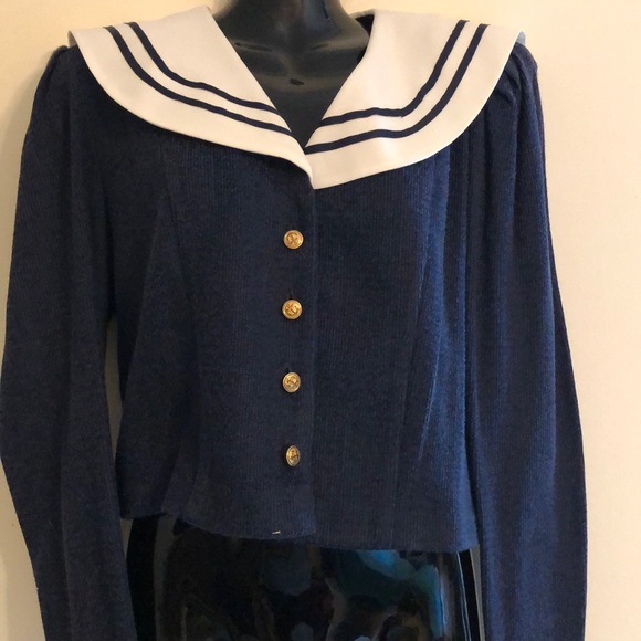 SOLD True vintage nautical style sweater size 9/10 - Picture 6 of 6